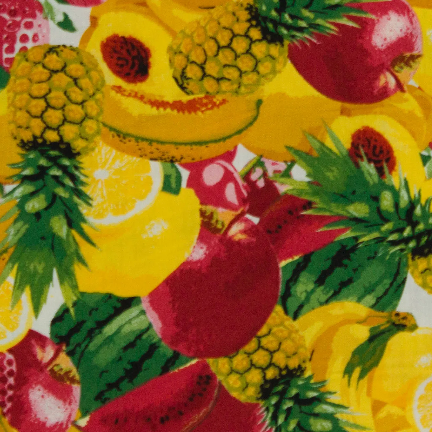 kleurrijke katoen met zomersfruit